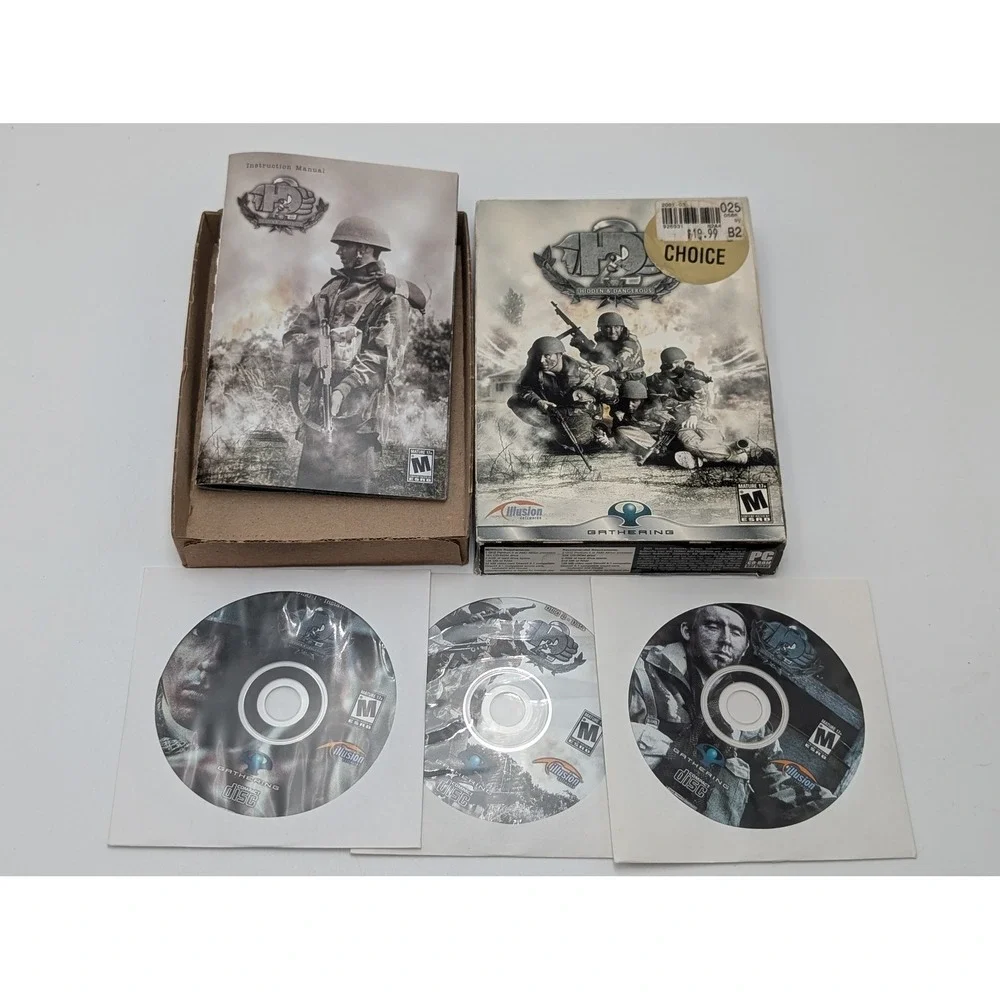 Gathering PC Game Hidden & Dangerous 2 WWII Tactical Shooter Big Box